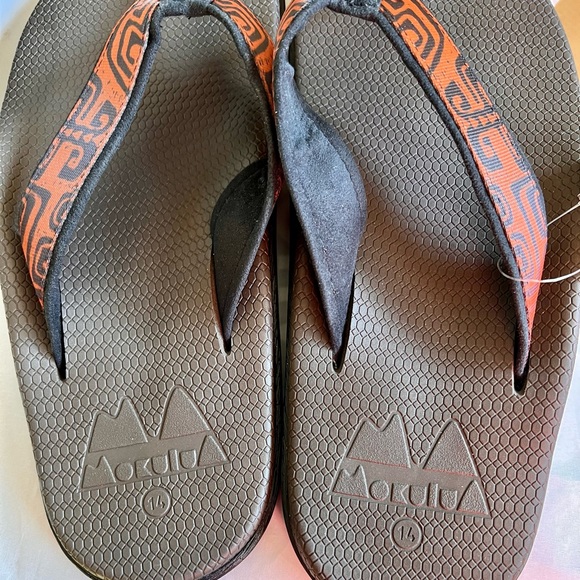 NWT Mens Hawaiian Flip Flop Sandals Mokulua by Island Slipper From Hawaii - Picture 7 of 10
